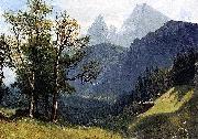 Albert Bierstadt Tyrolean Landscape Sweden oil painting artist
